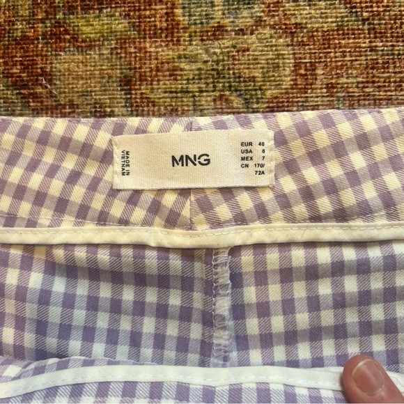 Mango ‘Flare Crop Pants in Pastel Purple’ size 8 - Picture 8 of 9